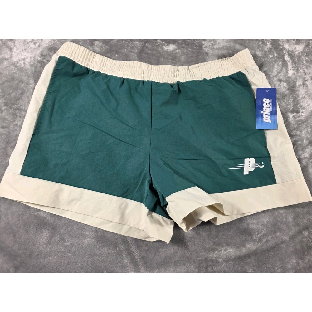 NWT Prince Pickleball Athletic Shorts w/pockets Women's Large Evergreen NEW